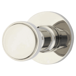 2" Transitional Small Regular Rosette Single Hook, Polished Nickel Main - Image