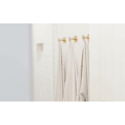 2-3/4" Transitional Ribbon and Reed Rosette Single Hook, Oil Rubbed Bronze Alt 2 - Image