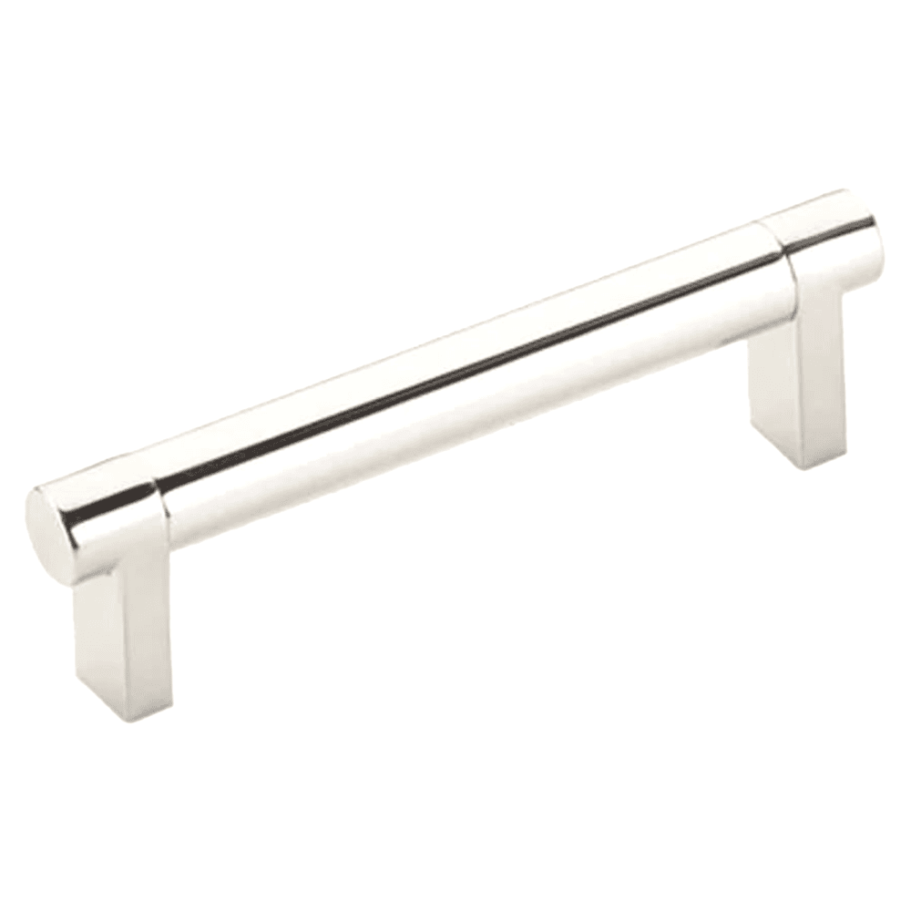 4" Select Rectangular Smooth Cabinet Pull ,Polished Nickel Main - Image