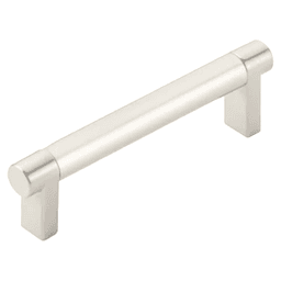 4" Select Rectangular Smooth Cabinet Pull ,Satin Nickel Main - Image