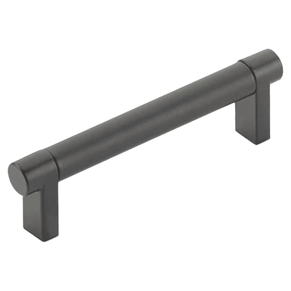 4" Select Rectangular Smooth Cabinet Pull ,Flat Black Main - Image
