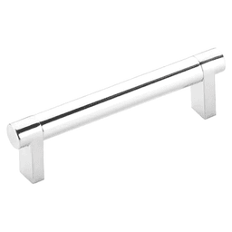4" Select Rectangular Smooth Cabinet Pull ,Polished Chrome Main - Image