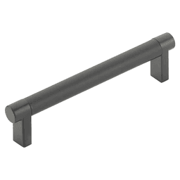 5" Select Rectangular Smooth Cabinet Pull ,Flat Black Main - Image