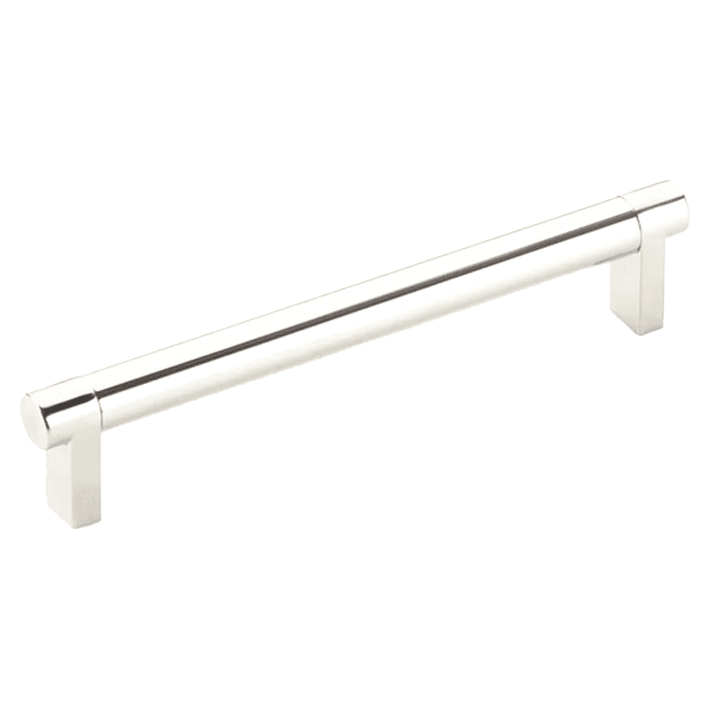 6" Select Rectangular Smooth Cabinet Pull ,Polished Nickel Main - Image