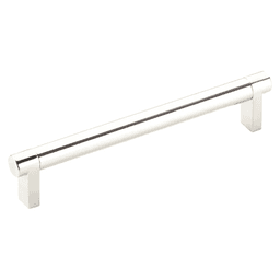 6" Select Rectangular Smooth Cabinet Pull ,Polished Nickel Main - Image