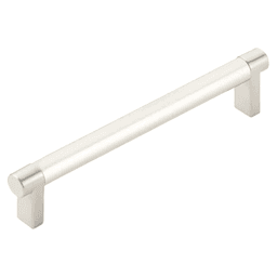 6" Select Rectangular Smooth Cabinet Pull ,Satin Nickel Main - Image