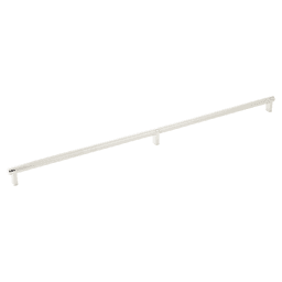 8" Select Rectangular Stem Knurled Cabinet Pull, Polished Nickel/Satin Copper Main - Image