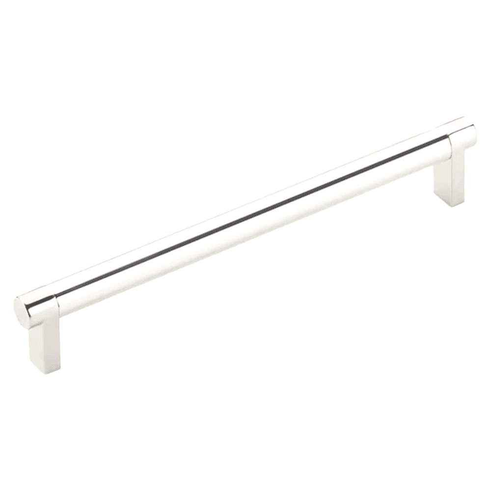 8" Select Rectangular Smooth Cabinet Pull ,Polished Nickel Main - Image