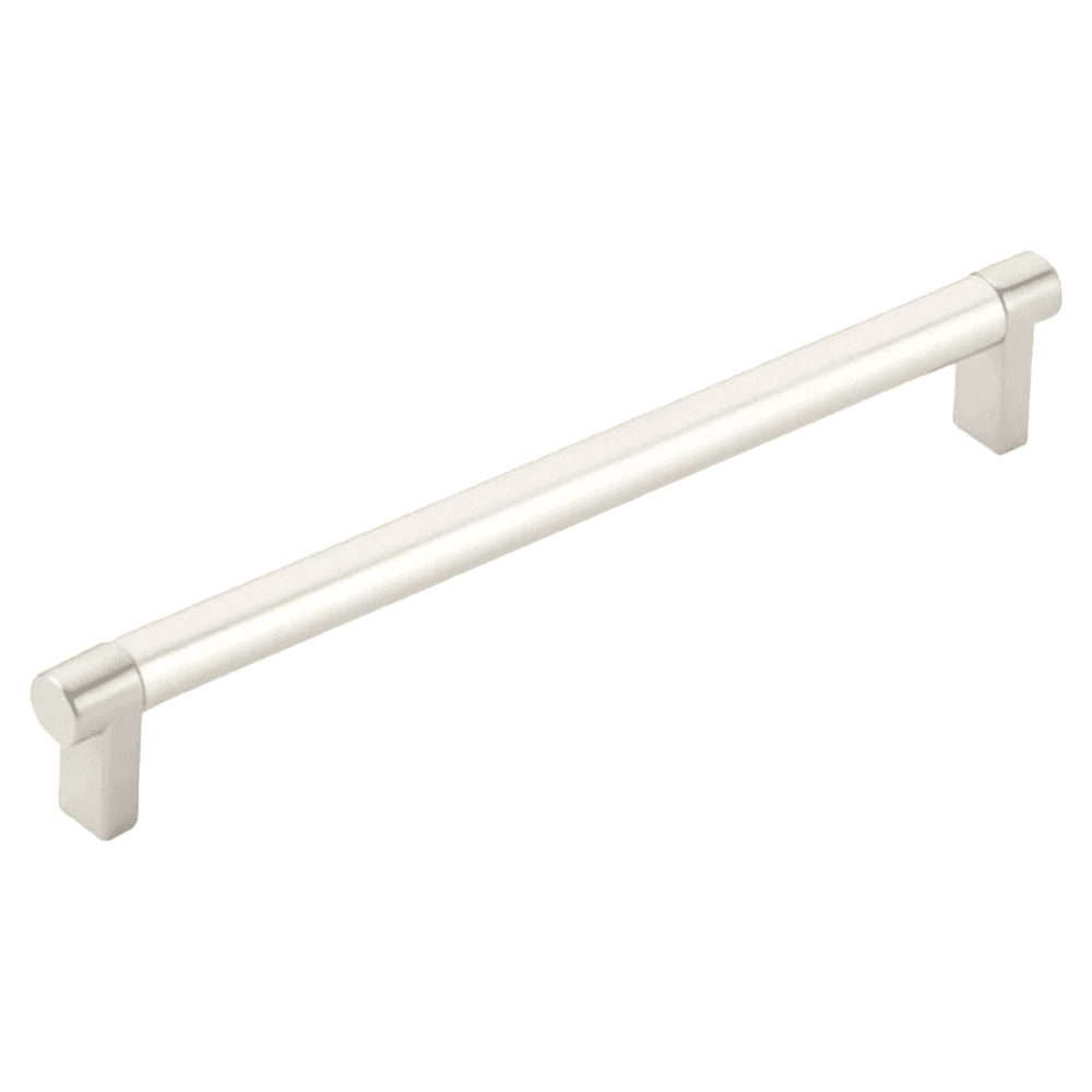 8" Select Rectangular Smooth Cabinet Pull ,Satin Nickel Main - Image
