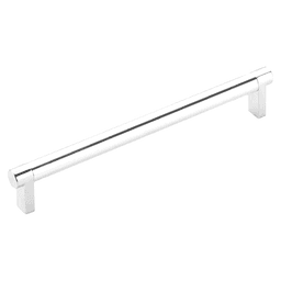 8" Select Rectangular Smooth Cabinet Pull ,Polished Chrome Main - Image