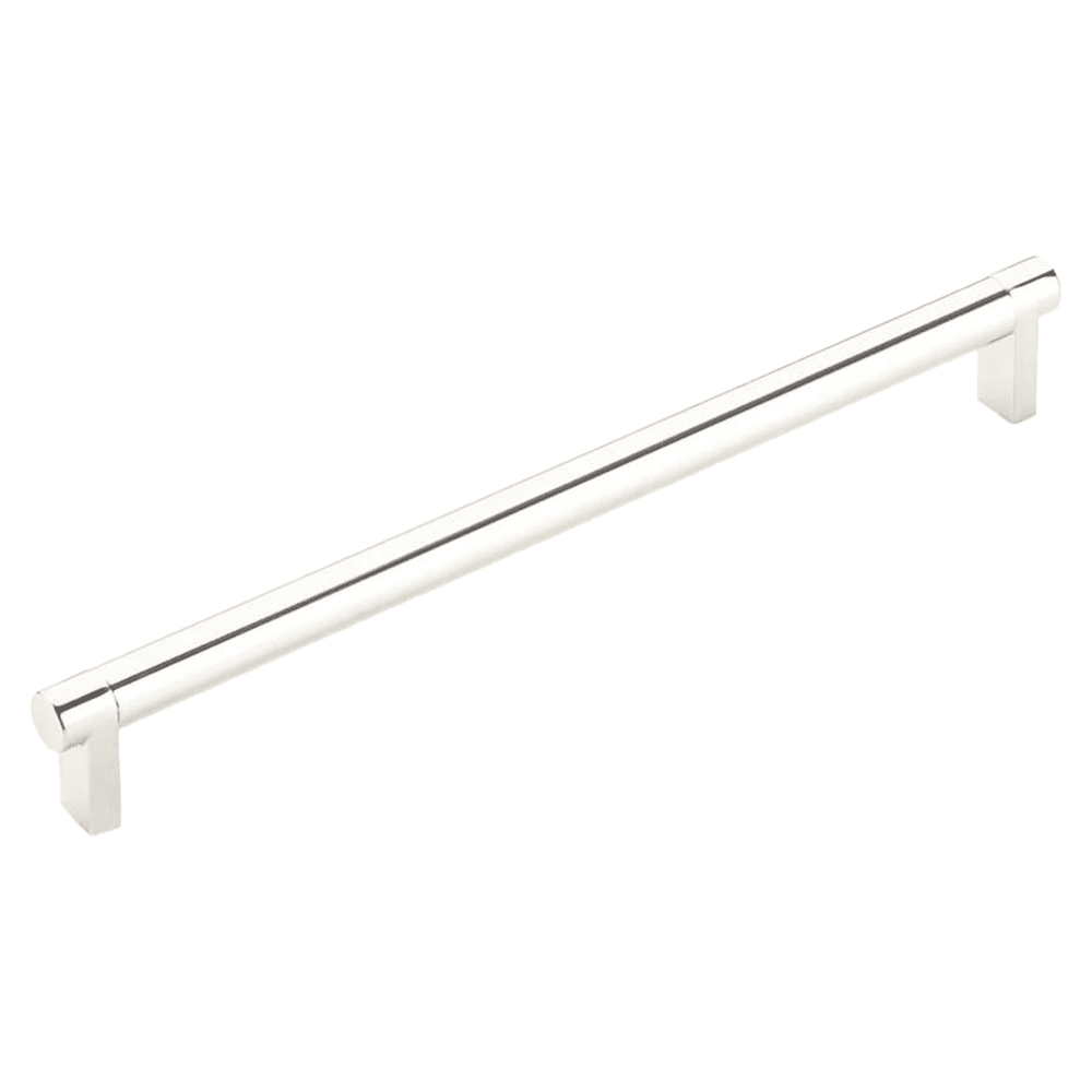 10" Select Rectangular Stem Smooth Cabinet Pull, Oil Rubbed Bronze/Polished Nickel Main - Image