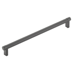 10" Select Rectangular Stem Smooth Cabinet Pull, Satin Brass/Flat Black Main - Image