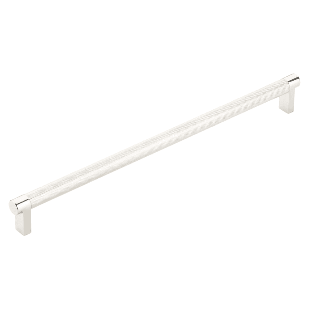 12" Select Rectangular Knurled Cabinet Pull, Polished Nickel/Satin Copper Main - Image