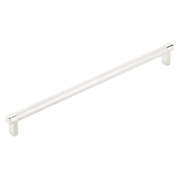 12" Select Rectangular Knurled Cabinet Pull, Polished Nickel/Satin Copper Main - Image