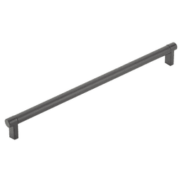 12" Select Rectangular Smooth Cabinet Pull ,Flat Black Main - Image