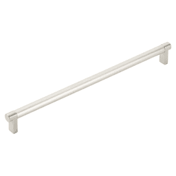 12" Select Rectangular Stem Smooth Cabinet Pull, Satin Brass/Satin Nickel Main - Image