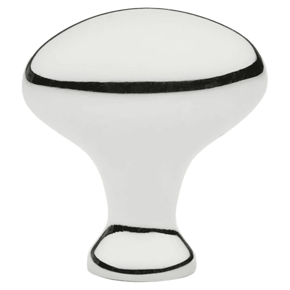 1" Egg Cabinet Knob, Polished Nickel Main - Image