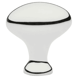 1" Egg Cabinet Knob, Polished Nickel Main - Image