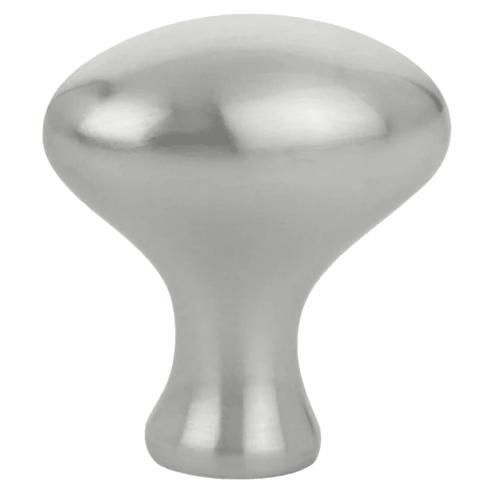 1" Egg Cabinet Knob, Satin Nickel Main - Image