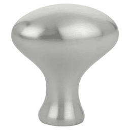 1" Egg Cabinet Knob, Satin Nickel Main - Image