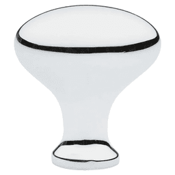 1" Egg Cabinet Knob, Polished Chrome Main - Image