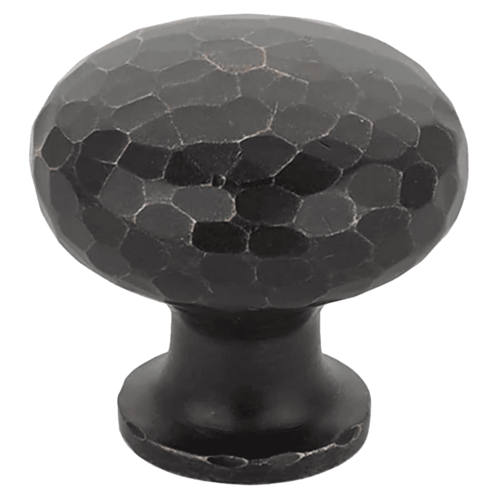 1-1/4" Arts and Crafts Round Dimpled Cabinet Knob, Oil Rubbed Bronze Main - Image