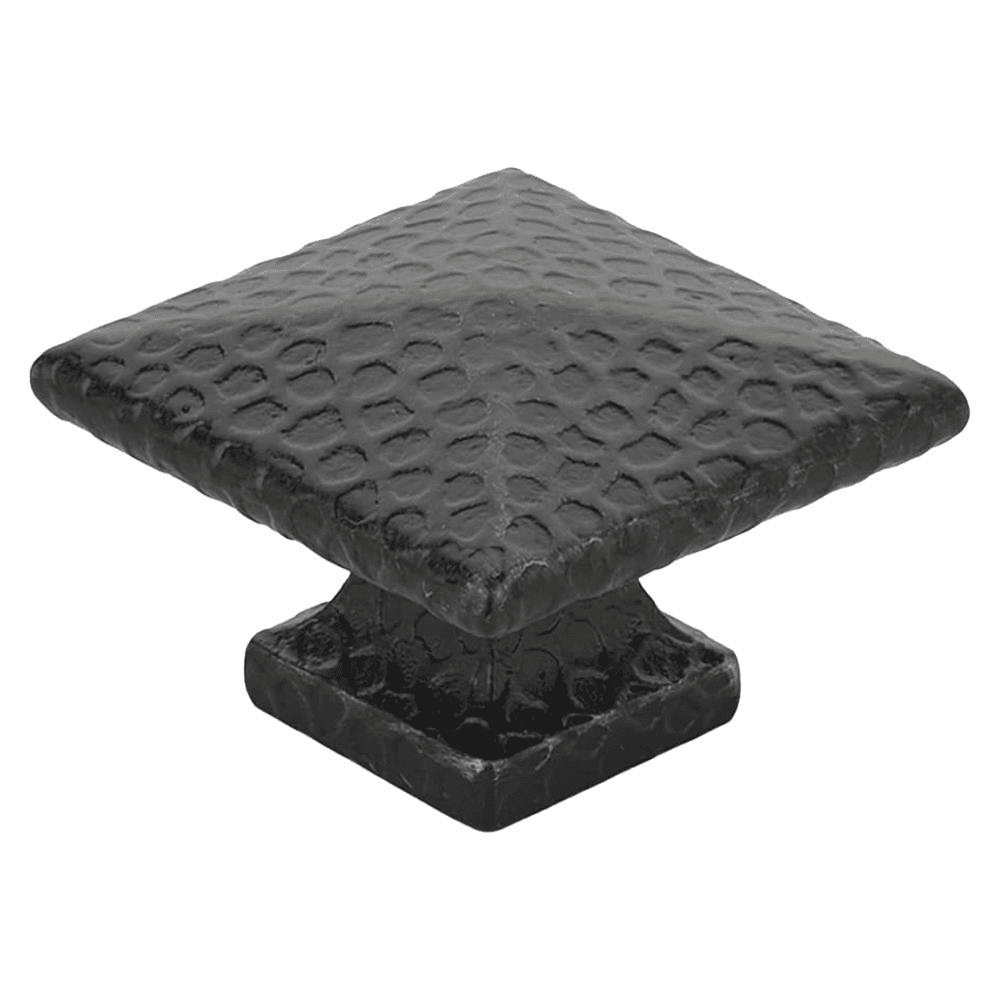 1" Arts and Crafts Square Dimpled Cabinet Knob, Oil Rubbed Bronze Main - Image