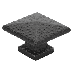 1" Arts and Crafts Square Dimpled Cabinet Knob, Oil Rubbed Bronze Main - Image