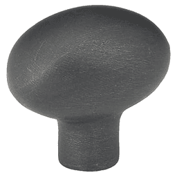 1-1/4" Sandcast Bronze Egg Cabinet Knob, Medium Bronze Main - Image