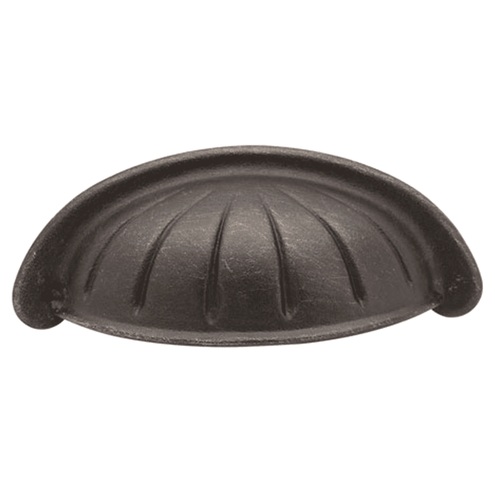 Emtek 3" Tuscany Cup Pull in Medium Bronze, decorative hardware for cabinets and drawers