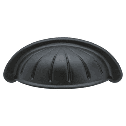 3" Bin Tuscany Bronze Cup Pull, Flat Black Bronze Main - Image