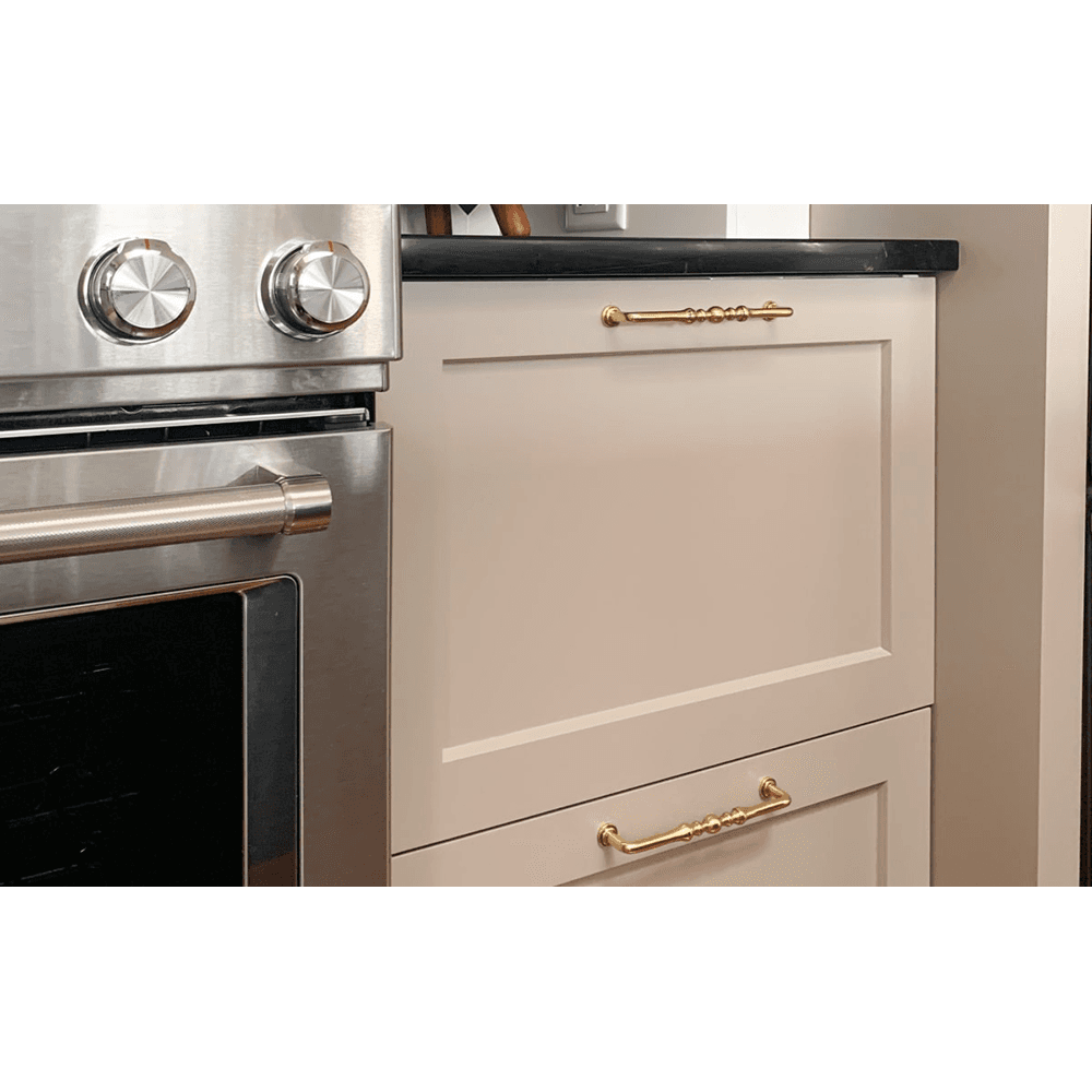 3" Spindle Cabinet Pull, Flat Black Alt 1 - Image