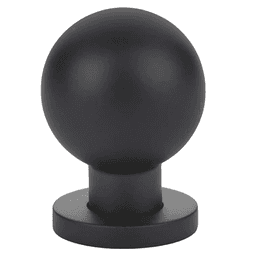 1-1/8" Globe Cabinet Knob, Flat Black Main - Image