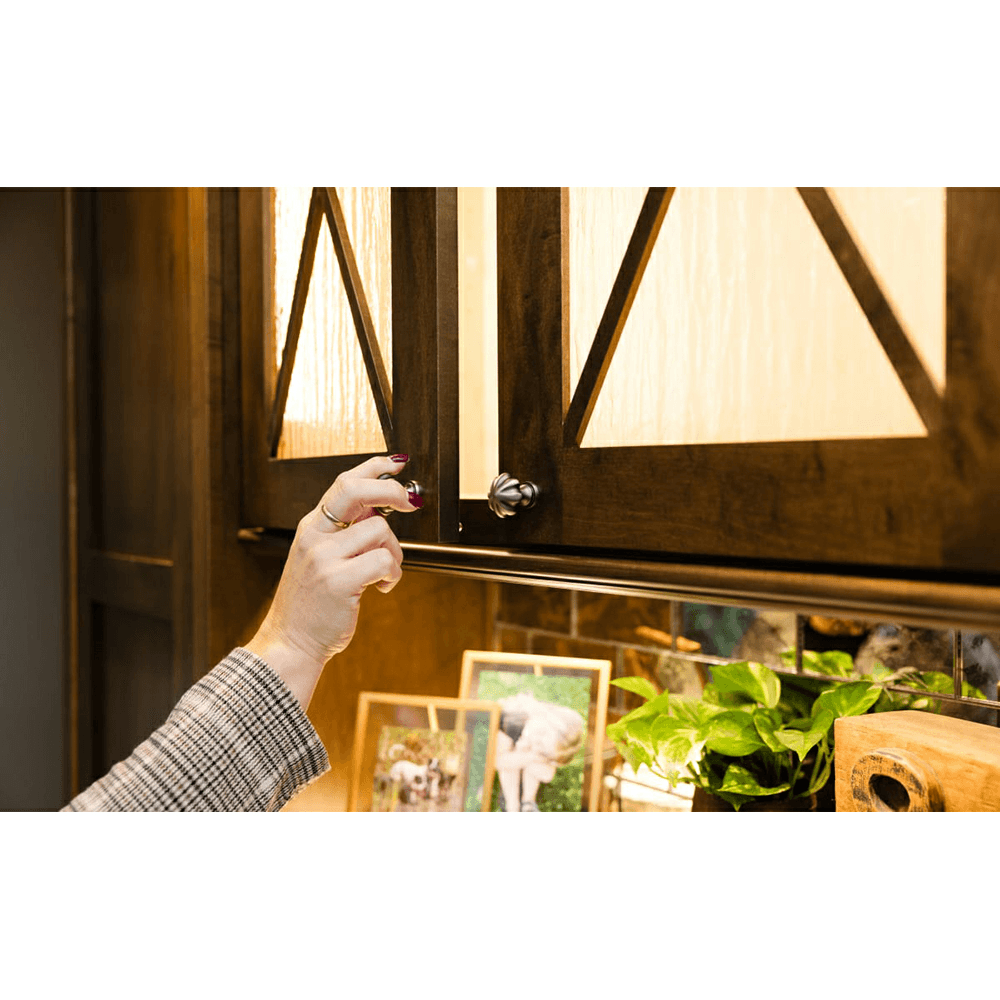 1" Melon Cabinet Knob, Flat Black Alt 1 - Image