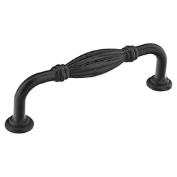 3" Tuscany Fluted Cabinet Pull, Flat Black Bronze Main - Image