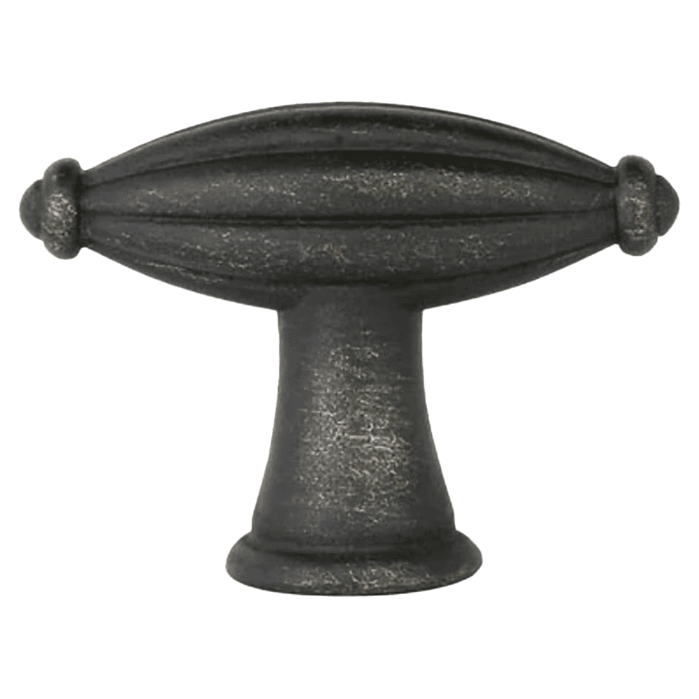 1-3/4" Tuscany Bronze Fluted Finger Cabinet Knob, Flat Black Bronze Main - Image