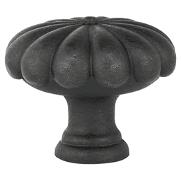 1-3/4" Tuscany Bronze Fluted Cabinet Knob, Flat Black Bronze Main - Image