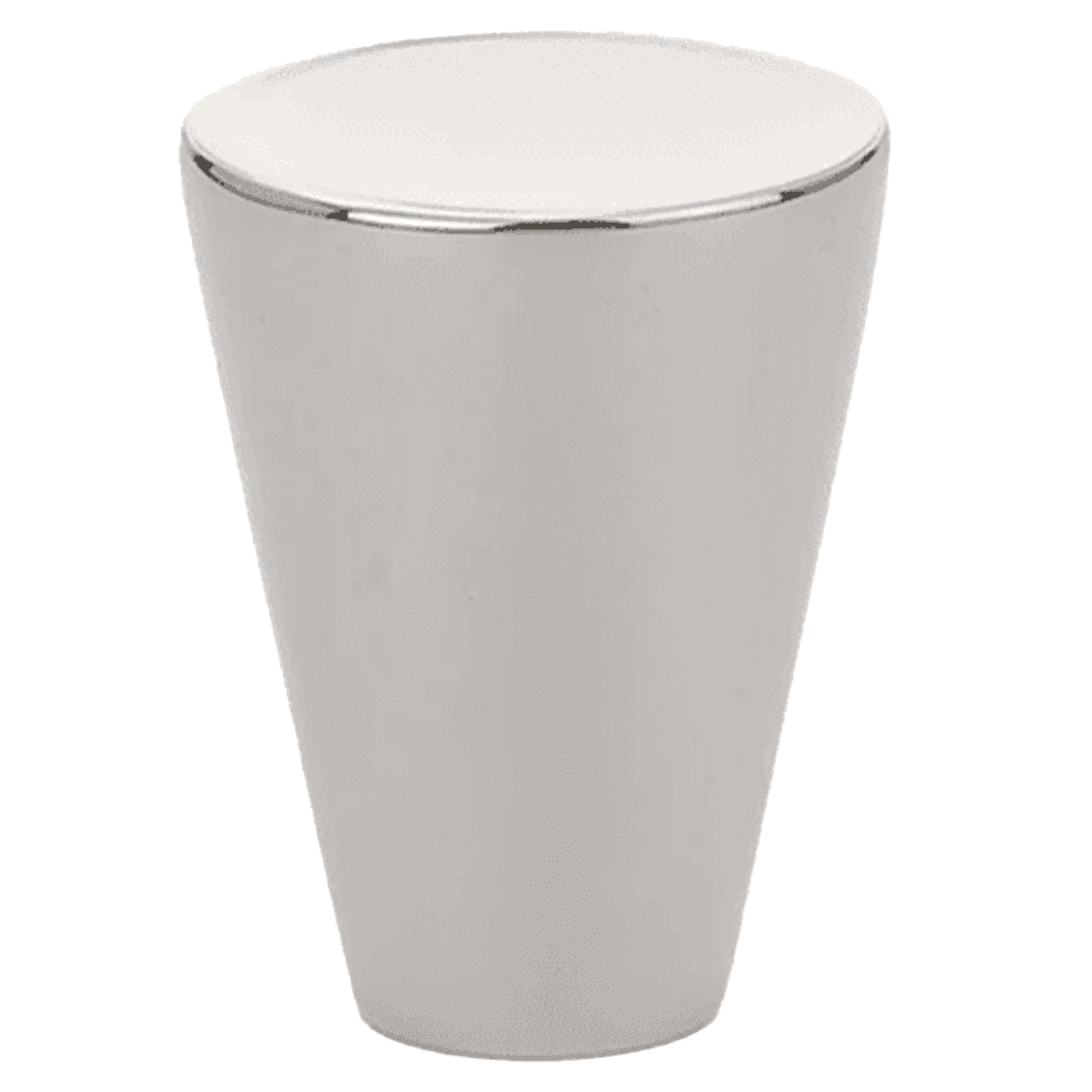 1" Cone Cabinet Knob, Polished Nickel Main - Image