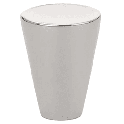 1" Cone Cabinet Knob, Polished Nickel Main - Image