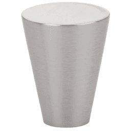 1" Cone Cabinet Knob, Satin Nickel Main - Image