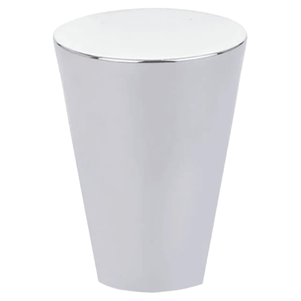 1" Cone Cabinet Knob, Polished Chrome Main - Image
