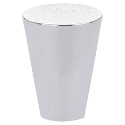 1" Cone Cabinet Knob, Polished Chrome Main - Image