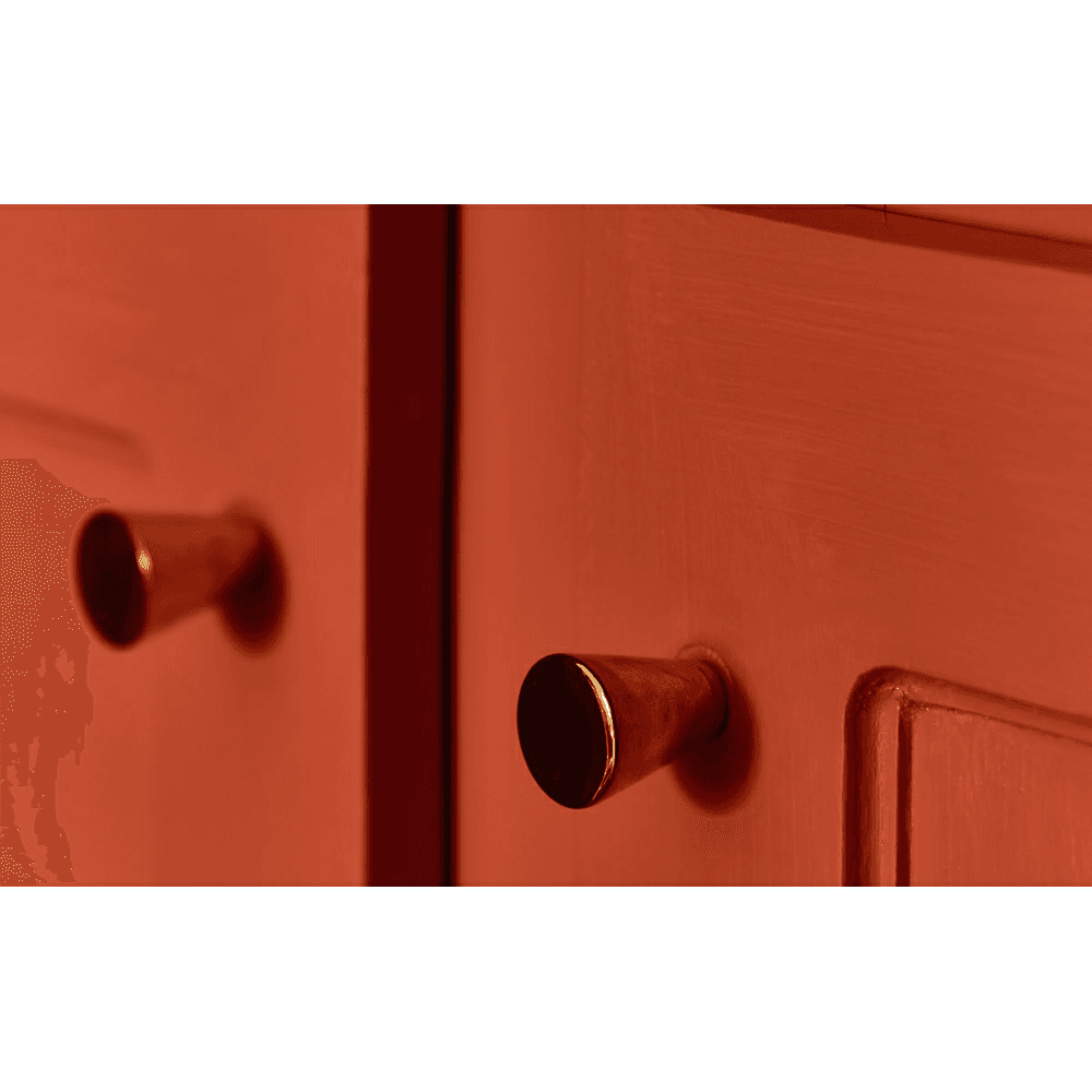 1-1/8" Cone Cabinet Knob, Flat Black Alt 1 - Image