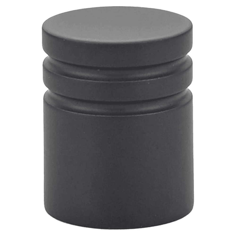 1" Metric Cabinet Knob, Flat Black Main - Image