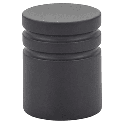 1" Metric Cabinet Knob, Flat Black Main - Image