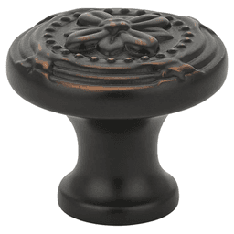 1-1/4" Ribbon/Reed Cabinet Knob, Polished Brass Main - Image