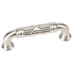 3-1/2" Ribbon/Reed Estate Cabinet Pull, French Antique Main - Image