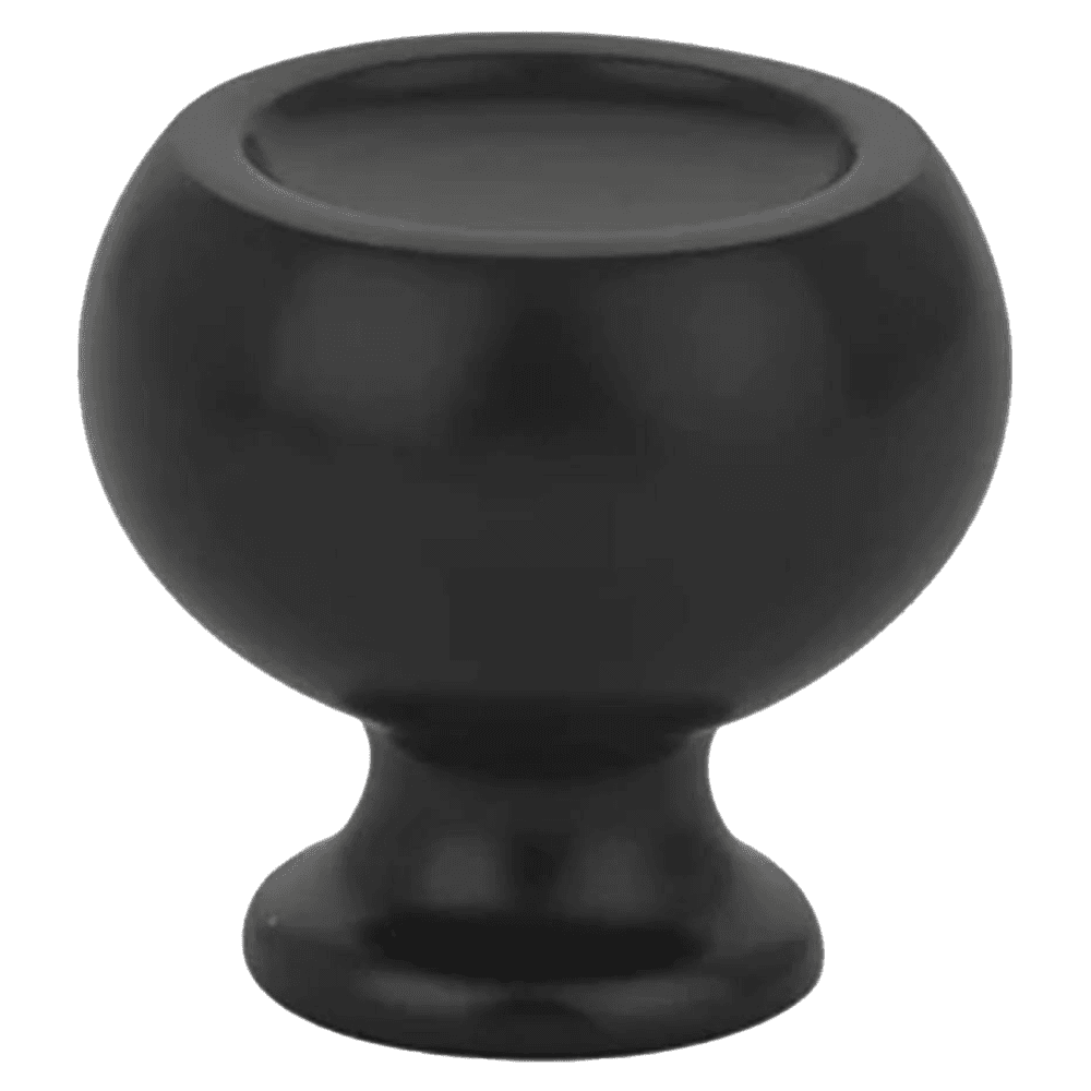 1" Atomic Cabinet Knob, Flat Black Main - Image