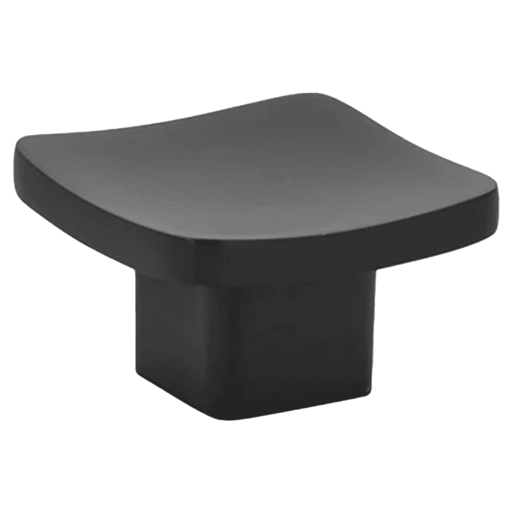 1-1/4" Basin Cabinet Knob, Flat Black Main - Image