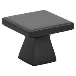 1-3/4" Podium Cabinet Knob, Flat Black Main - Image
